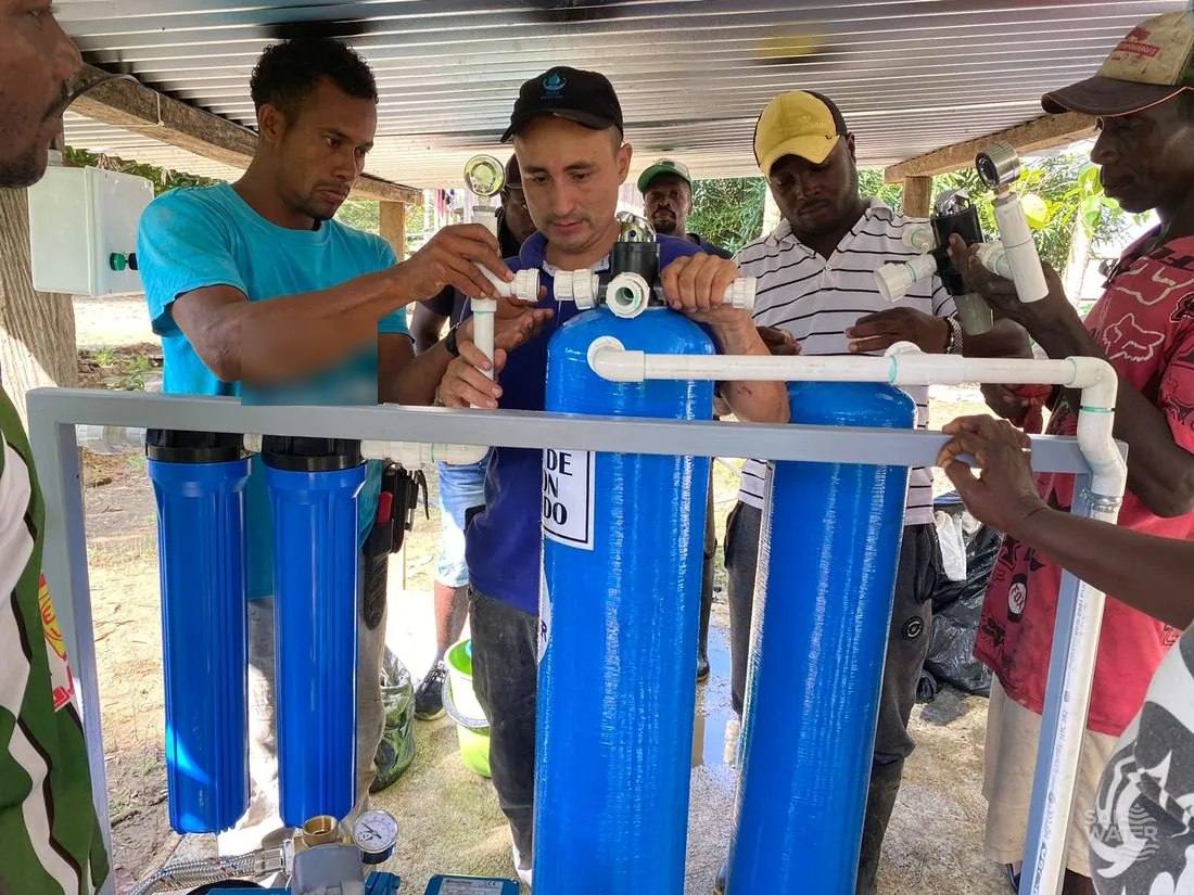 Instalación de un sistema de filtración para potabilización de agua de pozo