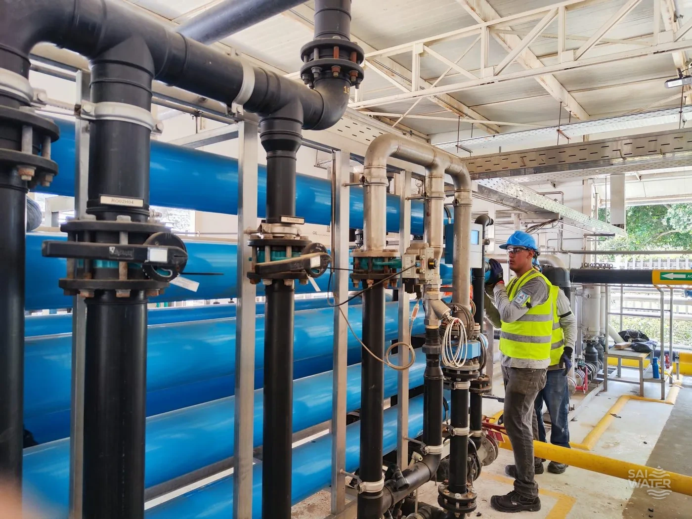 Sistema de ósmosis inversa industrial en mantenimiento por SAI WATER