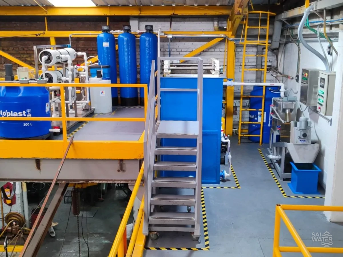 Planta de tratamiento de aguas residuales de una industria, proyecto ejecutado por SAI WATER