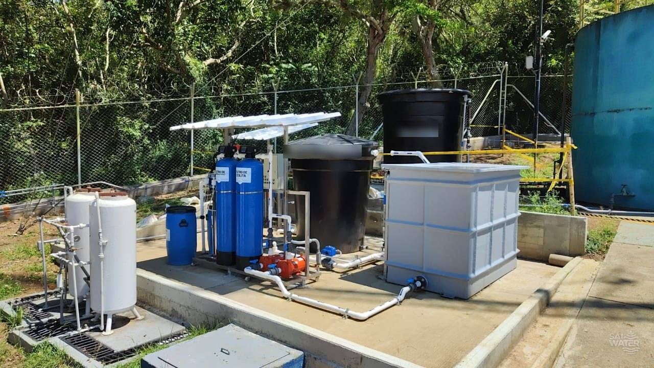 Sistema PTAP instalado en campo — SAI WATER