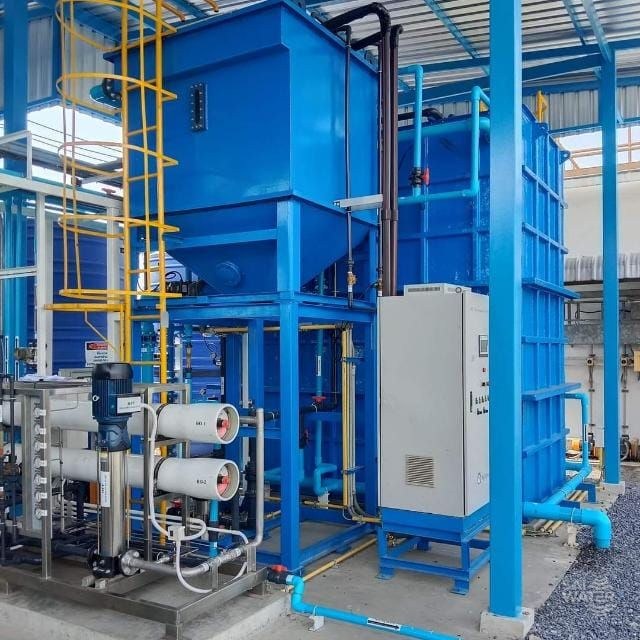Sistema PTAR industrial SAI WATER — reuso de agua tratada